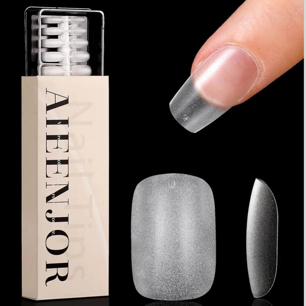 Full Matte Pre-filed Soft Gel Full Cover Acrylic Gelly Nail Tips